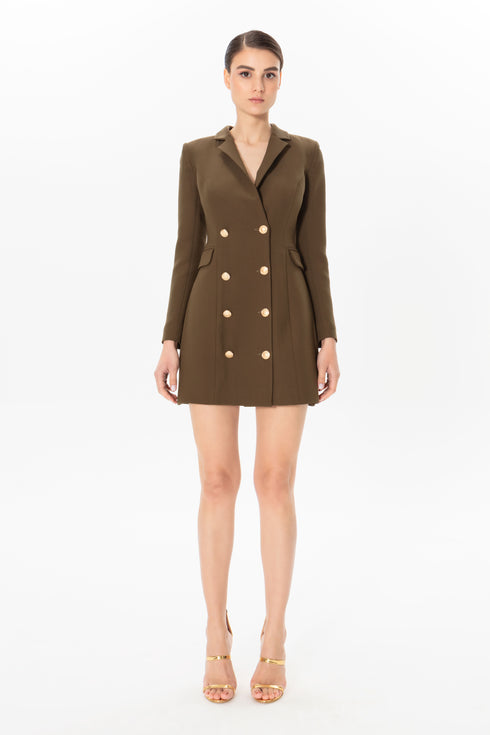 Front Button Jacket Dress